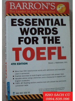 Essential Words For The TOEFL (4th Edition)