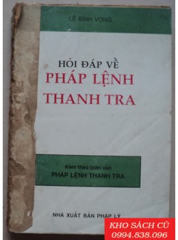 Hỏi Đáp Về Pháp Lệnh Thanh Tra Hỏi Đáp Về Pháp Lệnh Thanh Tra